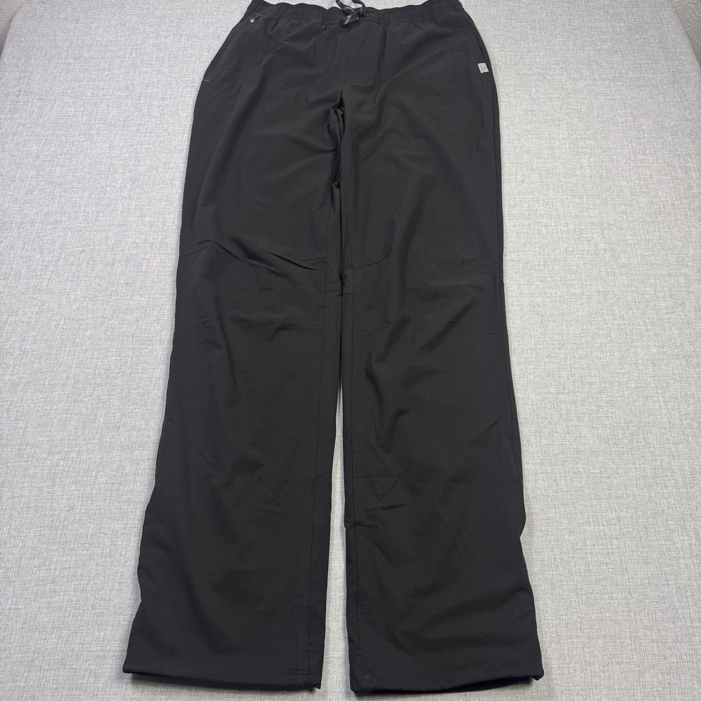 L.L. Bean Multisport Lined Pants Men M 34" Black Hiking Elastic Waist Drawstring
